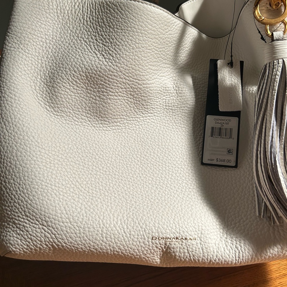 DKNY New White Leather Women's Bag
